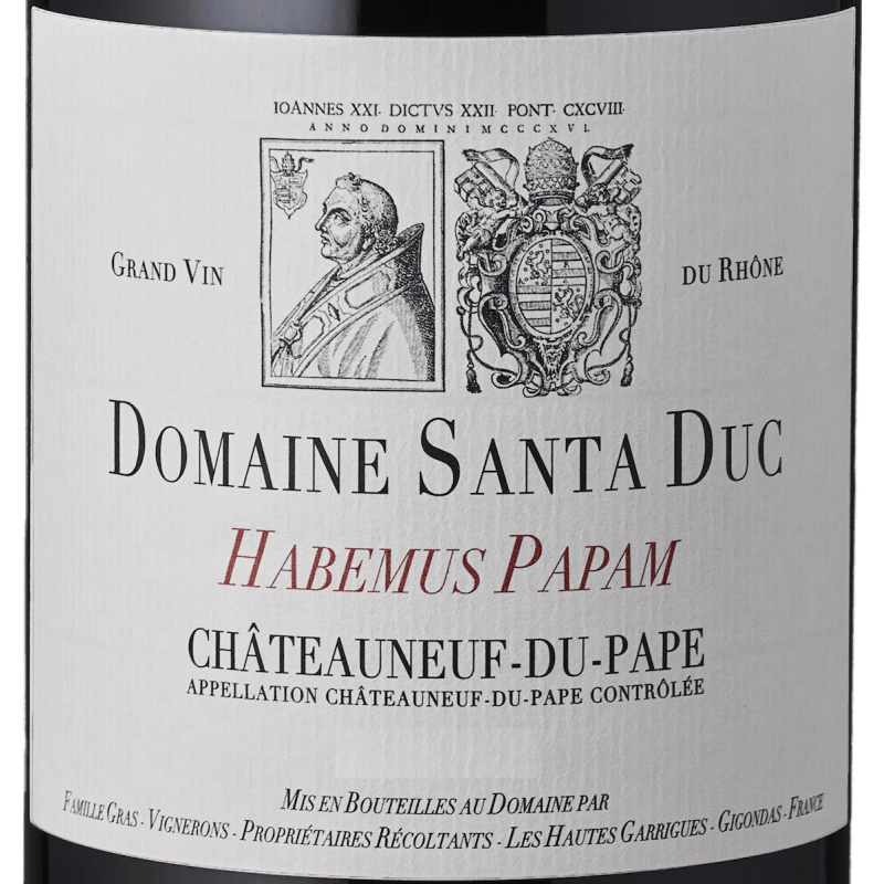 Domaine Santa Duc Châteauneuf du Pape Habemus Papam 2018